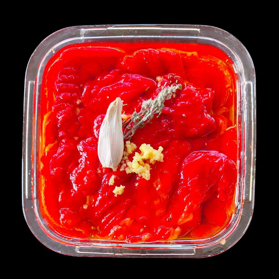 recette santé: poivrons marinés recette végétarienne: poivrons marinés à l'ail