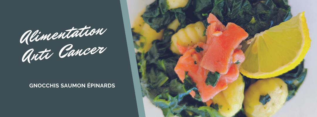 recettes anticancer: gnocchis saumon épinards alimentation anticancer: gnocchis saumon épinards